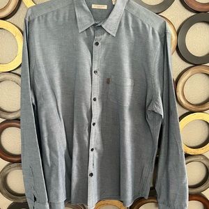 Burberry Brit Grey Button Down Shirt Size XL